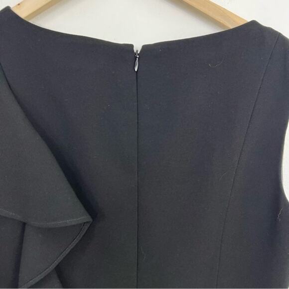 Rickie Freeman for Teri Jon Black Bow Ruffle Dress Size 10 - Picture 9 of 13